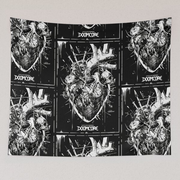 Item preview, Gothic Doomcore Heart with Vintage Flair designed and sold by Piotrek0001.