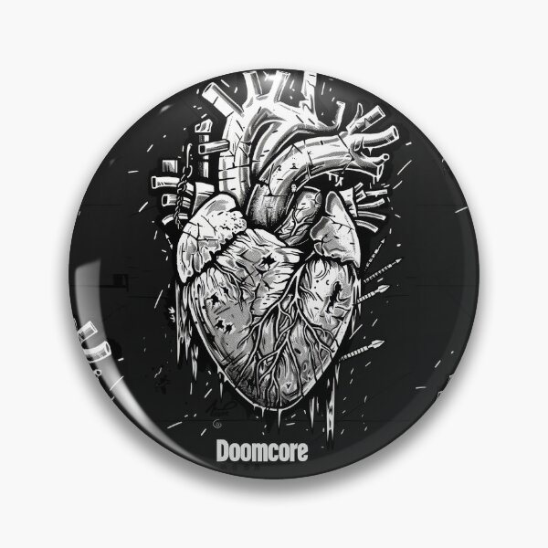 Artikelvorschau, Gothic Doomcore Herz mit Vintage Flair entworfen und verkauft von Piotrek0001.