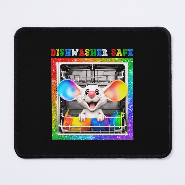 Item preview, Dishwasher Safe With Funny Mouse designed and sold by LadyGoodwill.