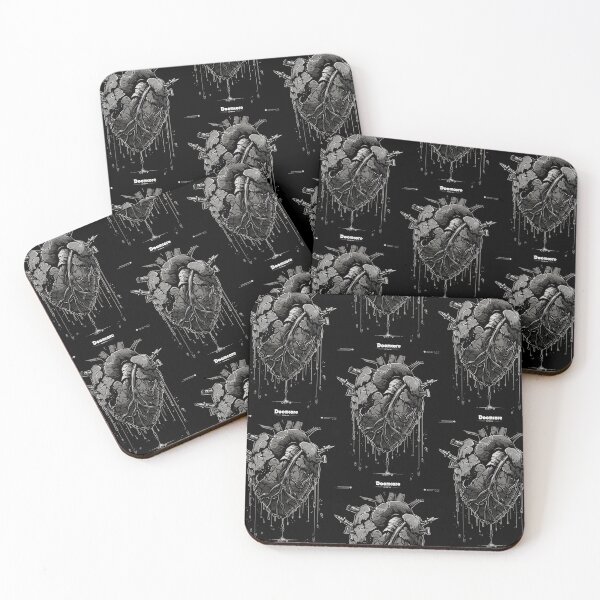 Item preview, Gothic Doomcore Heart with Vintage Flair designed and sold by Piotrek0001.