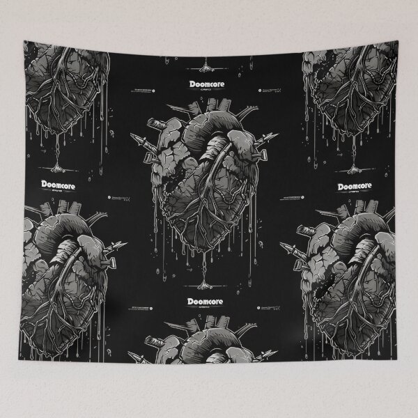 Item preview, Gothic Doomcore Heart with Vintage Flair designed and sold by Piotrek0001.