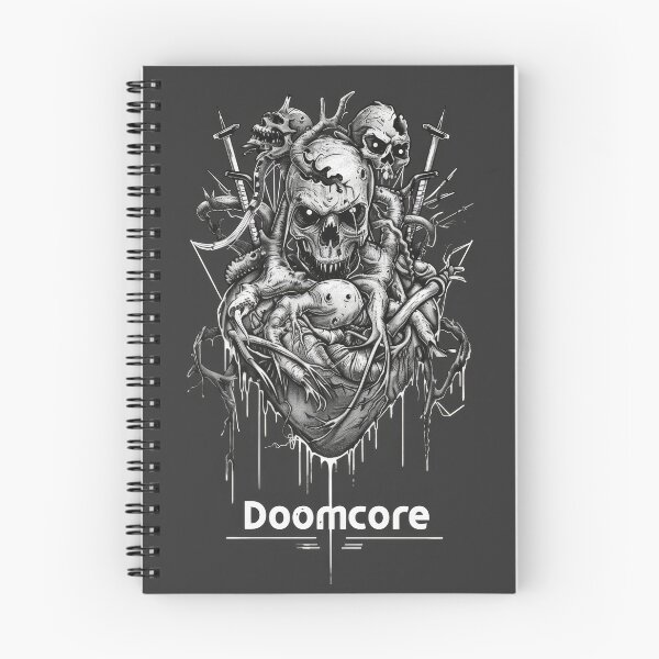 Item preview, Gothic Doomcore Heart with Vintage Flair designed and sold by Piotrek0001.