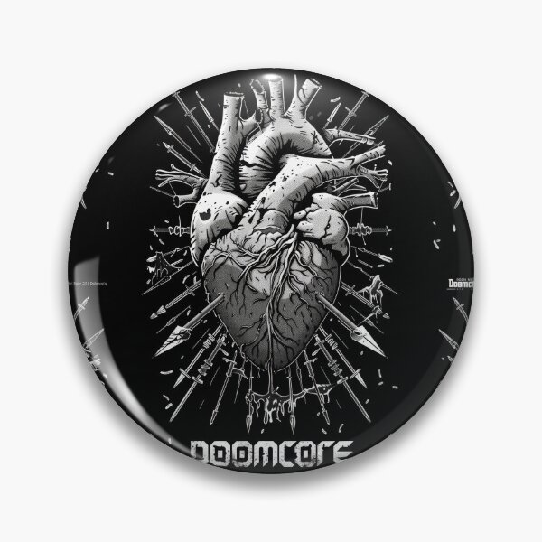 Artikelvorschau, Gothic Doomcore Herz mit Vintage Flair entworfen und verkauft von Piotrek0001.