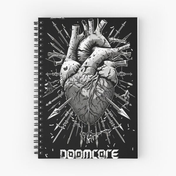 Item preview, Gothic Doomcore Heart with Vintage Flair designed and sold by Piotrek0001.