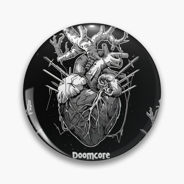 Artikelvorschau, Gothic Doomcore Herz mit Vintage Flair entworfen und verkauft von Piotrek0001.