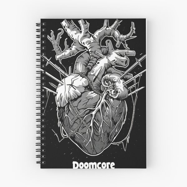 Item preview, Gothic Doomcore Heart with Vintage Flair designed and sold by Piotrek0001.