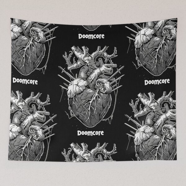 Item preview, Gothic Doomcore Heart with Vintage Flair designed and sold by Piotrek0001.