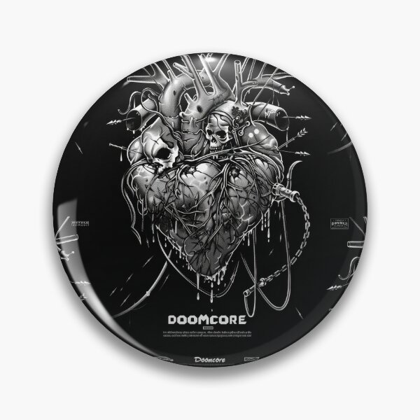 Artikelvorschau, Gothic Doomcore Herz mit Vintage Flair entworfen und verkauft von Piotrek0001.