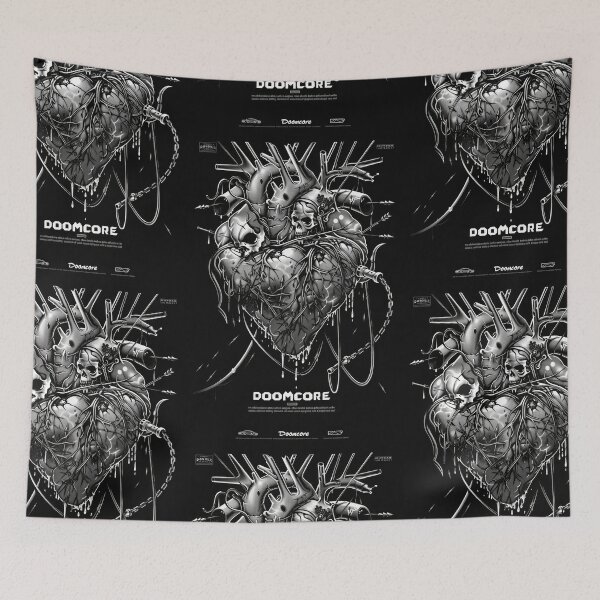 Item preview, Gothic Doomcore Heart with Vintage Flair designed and sold by Piotrek0001.