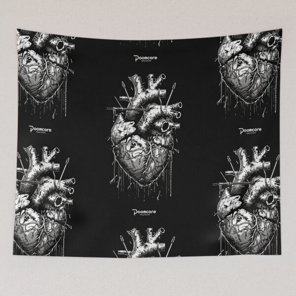 Item preview, Gothic Doomcore Heart with Vintage Flair designed and sold by Piotrek0001.