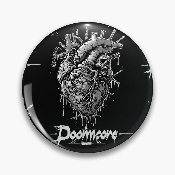 Artikelvorschau, Gothic Doomcore Herz mit Vintage Flair entworfen und verkauft von Piotrek0001.