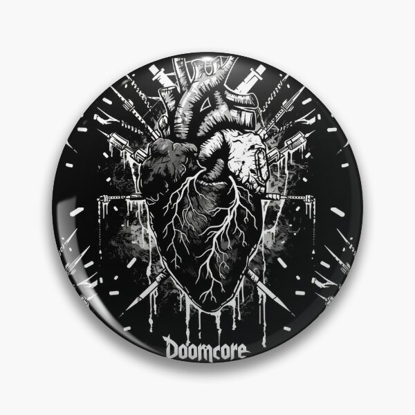 Artikelvorschau, Gothic Doomcore Herz mit Vintage Flair entworfen und verkauft von Piotrek0001.