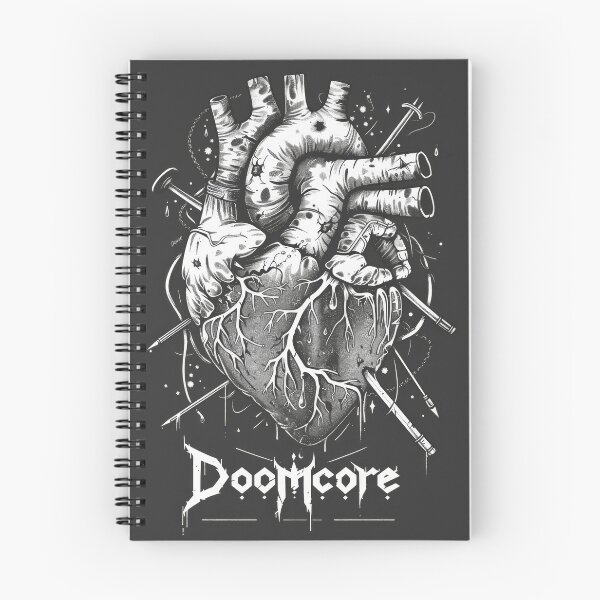 Item preview, Gothic Doomcore Heart with Vintage Flair designed and sold by Piotrek0001.