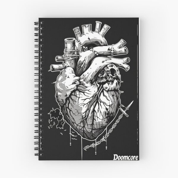 Item preview, Gothic Doomcore Heart with Vintage Flair designed and sold by Piotrek0001.