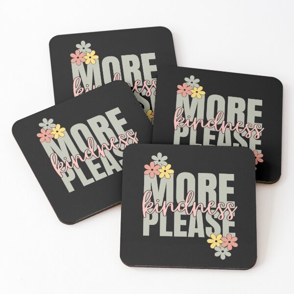 Item preview, More kindness please - floral vibes designed and sold by EvergreenWhimsy.