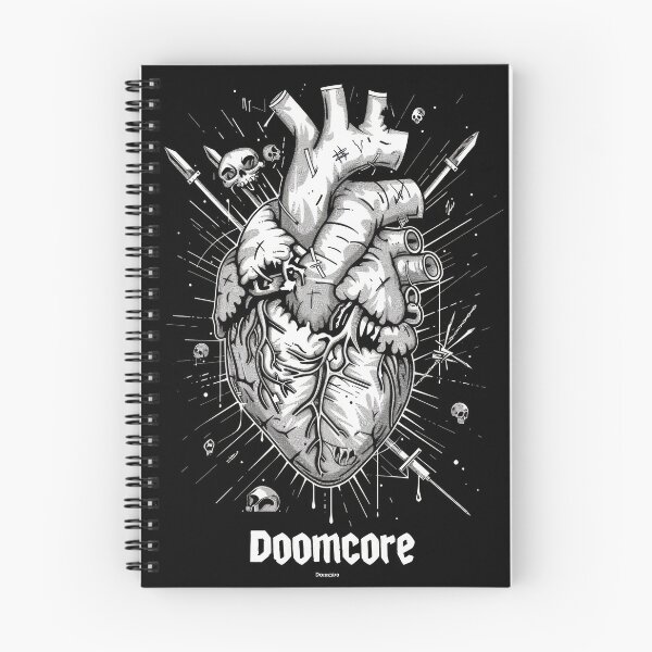 Item preview, Gothic Doomcore Heart with Vintage Flair designed and sold by Piotrek0001.