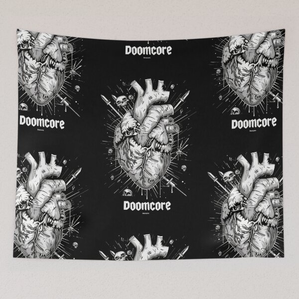 Item preview, Gothic Doomcore Heart with Vintage Flair designed and sold by Piotrek0001.