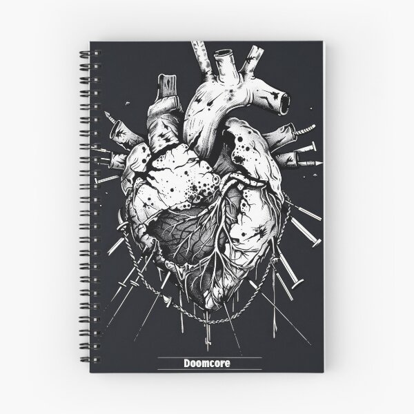 Item preview, Gothic Doomcore Heart with Vintage Flair designed and sold by Piotrek0001.