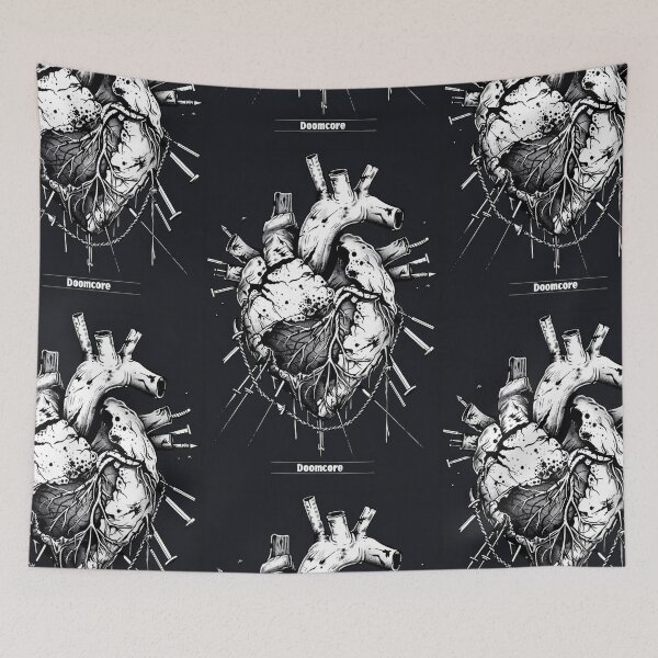 Item preview, Gothic Doomcore Heart with Vintage Flair designed and sold by Piotrek0001.