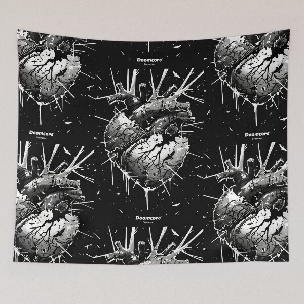 Item preview, Gothic Doomcore Heart with Vintage Flair designed and sold by Piotrek0001.