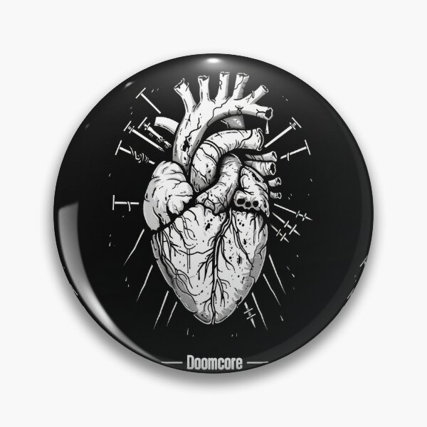 Artikelvorschau, Kopie von Gothic Doomcore Heart mit Vintage-Flair entworfen und verkauft von Piotrek0001.