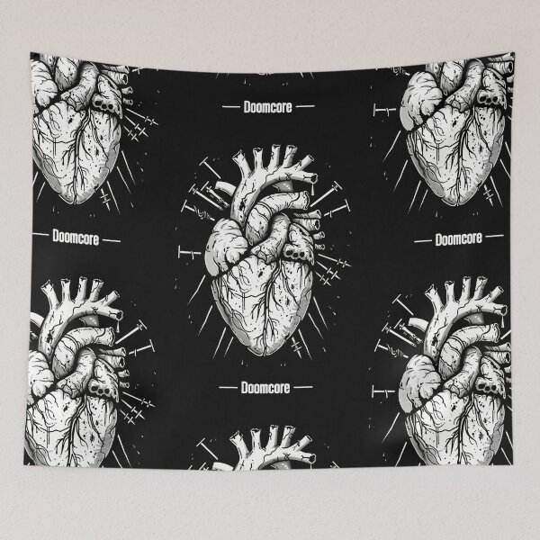 Item preview, Copy of Gothic Doomcore Heart with Vintage Flair designed and sold by Piotrek0001.