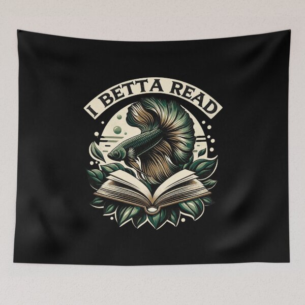 Item preview, I Betta Read designed and sold by ReefVibe.