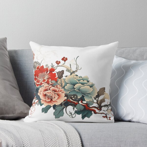 Artikelvorschau, Irezumi-Blumen im japanischen Stil entworfen und verkauft von filigreedigital.