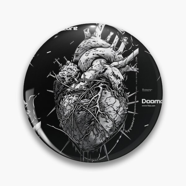 Artikelvorschau, Gothic Doomcore Herz mit Vintage Flair entworfen und verkauft von Piotrek0001.