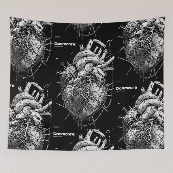 Item preview, Gothic Doomcore Heart with Vintage Flair designed and sold by Piotrek0001.