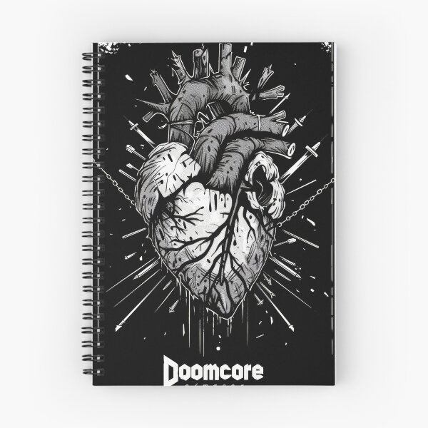 Item preview, Gothic Doomcore Heart with Vintage Flair designed and sold by Piotrek0001.