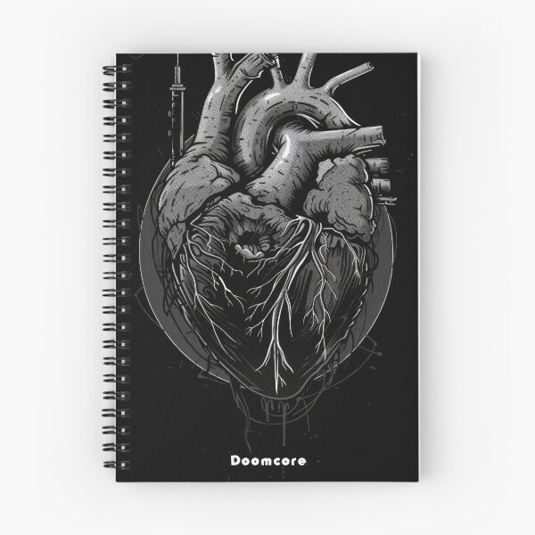 Item preview, Gothic Doomcore Heart with Vintage Flair designed and sold by Piotrek0001.