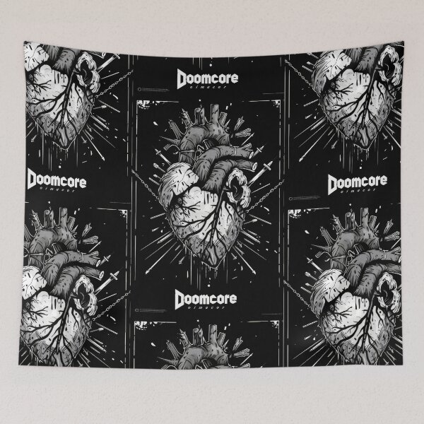 Item preview, Gothic Doomcore Heart with Vintage Flair designed and sold by Piotrek0001.