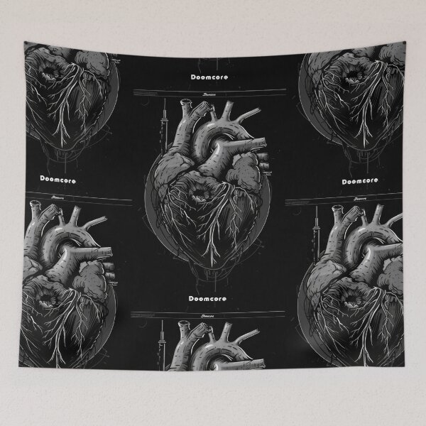 Item preview, Gothic Doomcore Heart with Vintage Flair designed and sold by Piotrek0001.