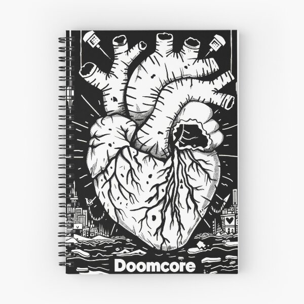 Item preview, Gothic Doomcore Heart with Vintage Flair designed and sold by Piotrek0001.