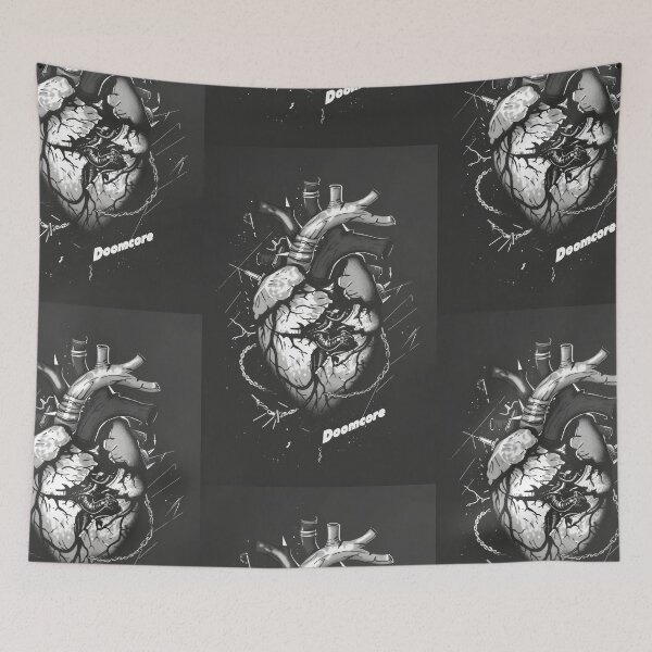 Item preview, Gothic Doomcore Heart with Vintage Flair designed and sold by Piotrek0001.