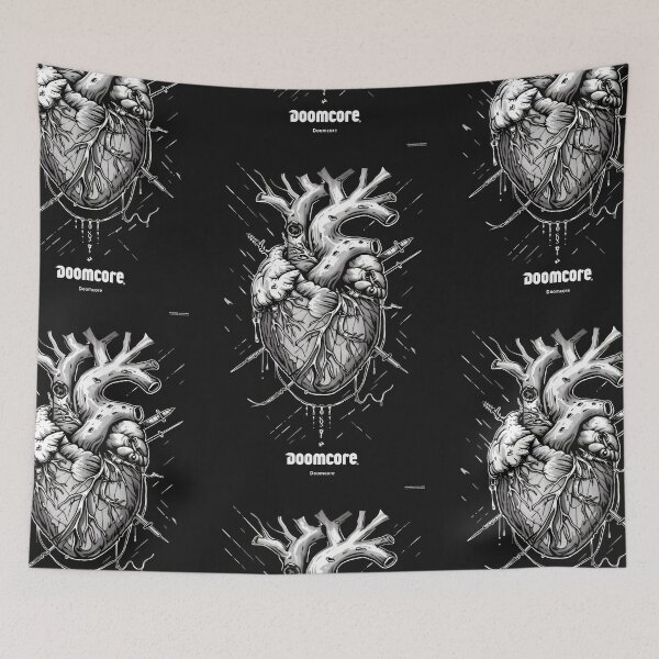 Item preview, Gothic Doomcore Heart with Vintage Flair designed and sold by Piotrek0001.