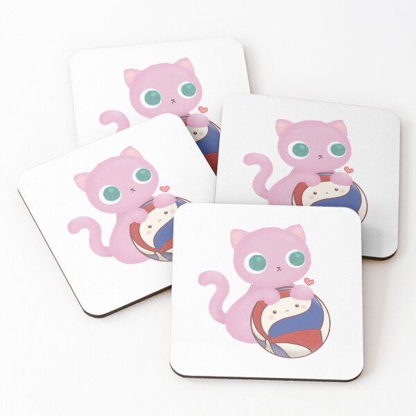 Item preview, Cute Kawaiin Cat Volleyball Miya and Vilo designed and sold by bobalogy.