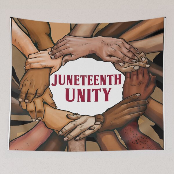 Item preview, Juneteenth unity Hands Circle Celebrating Diversity Solidarity designed and sold by DrawHandArt.