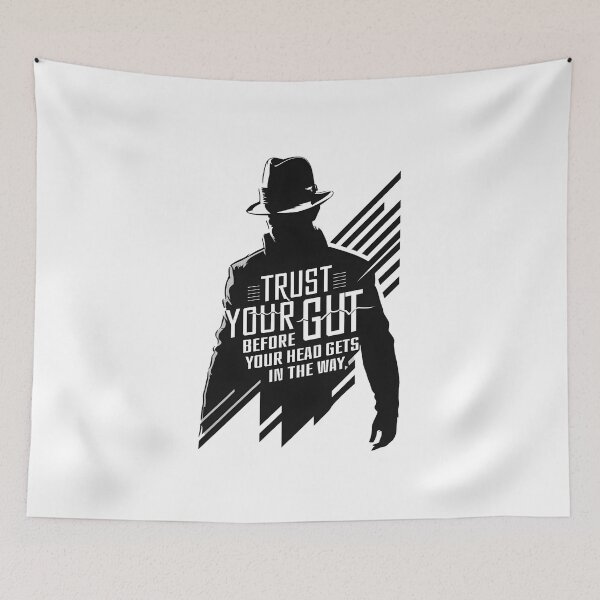 Item preview, Trust Your Gut Before Your Head Gets In The Way - Quote - Scifi designed and sold by Fenay Designs.