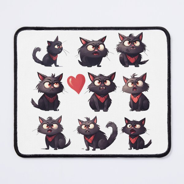 Item preview, Annoyed Black Cat designed and sold by GRDigital2023.