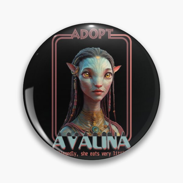 Item preview, Adopt AVALINA. Allegedly, she eats very little (black background) designed and sold by bekksa.