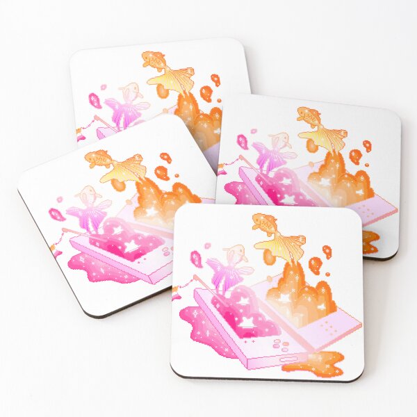 Item preview, Lesbian Flag LGBT Pride Goldfish Pixel Art designed and sold by OceanicScribble.