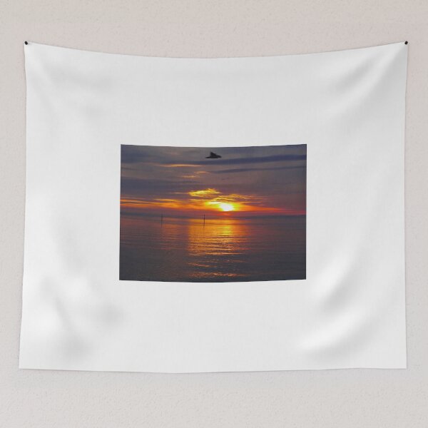 Item preview, Sunset With Flying Bird - Glenelg South Australia designed and sold by exploramum.