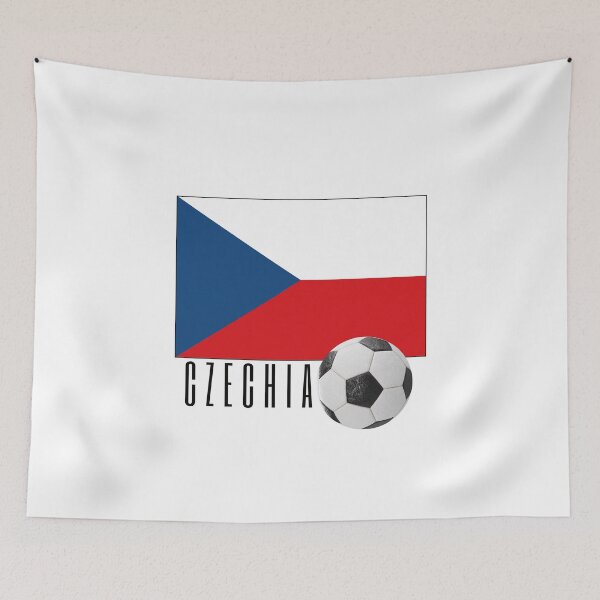 Item preview, Flag of Czechia with a Football designed and sold by Frasmosa.