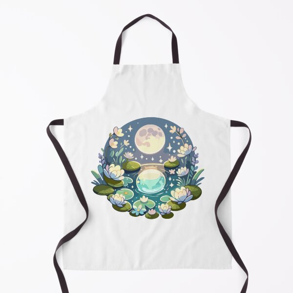 Item preview, Magical Moonlit Pond - Enchanting Floral Night designed and sold by Akioos.