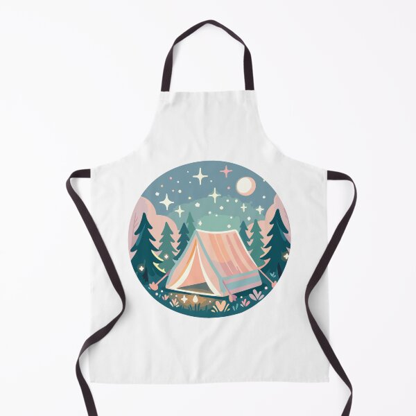 Item preview, Starry Night Camping Adventure - Whimsical Tent in the Forest designed and sold by Akioos.