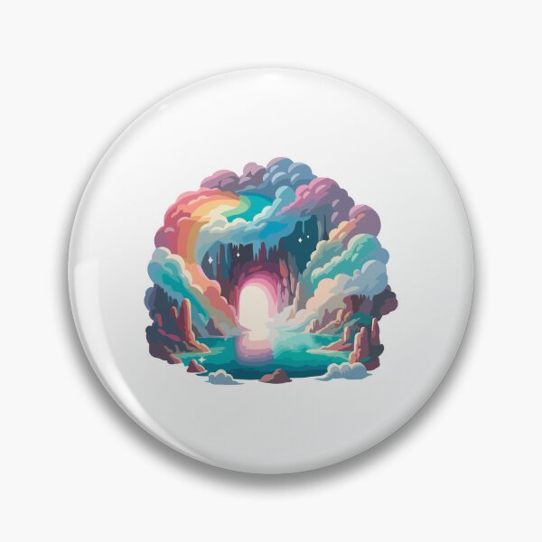 Item preview, Magical Rainbow Cave - Enchanted Fantasy Landscape designed and sold by Akioos.