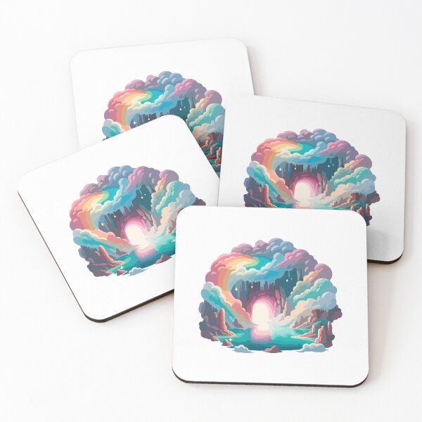 Item preview, Magical Rainbow Cave - Enchanted Fantasy Landscape designed and sold by Akioos.