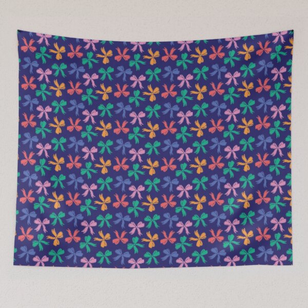 Item preview, Linda coqueta con lazos arcoíris y azul marino designed and sold by AsterSprig.